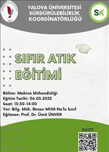 Sürdürülebilirlik Koordinatörlüğü Sıfır Atık Eğitimi